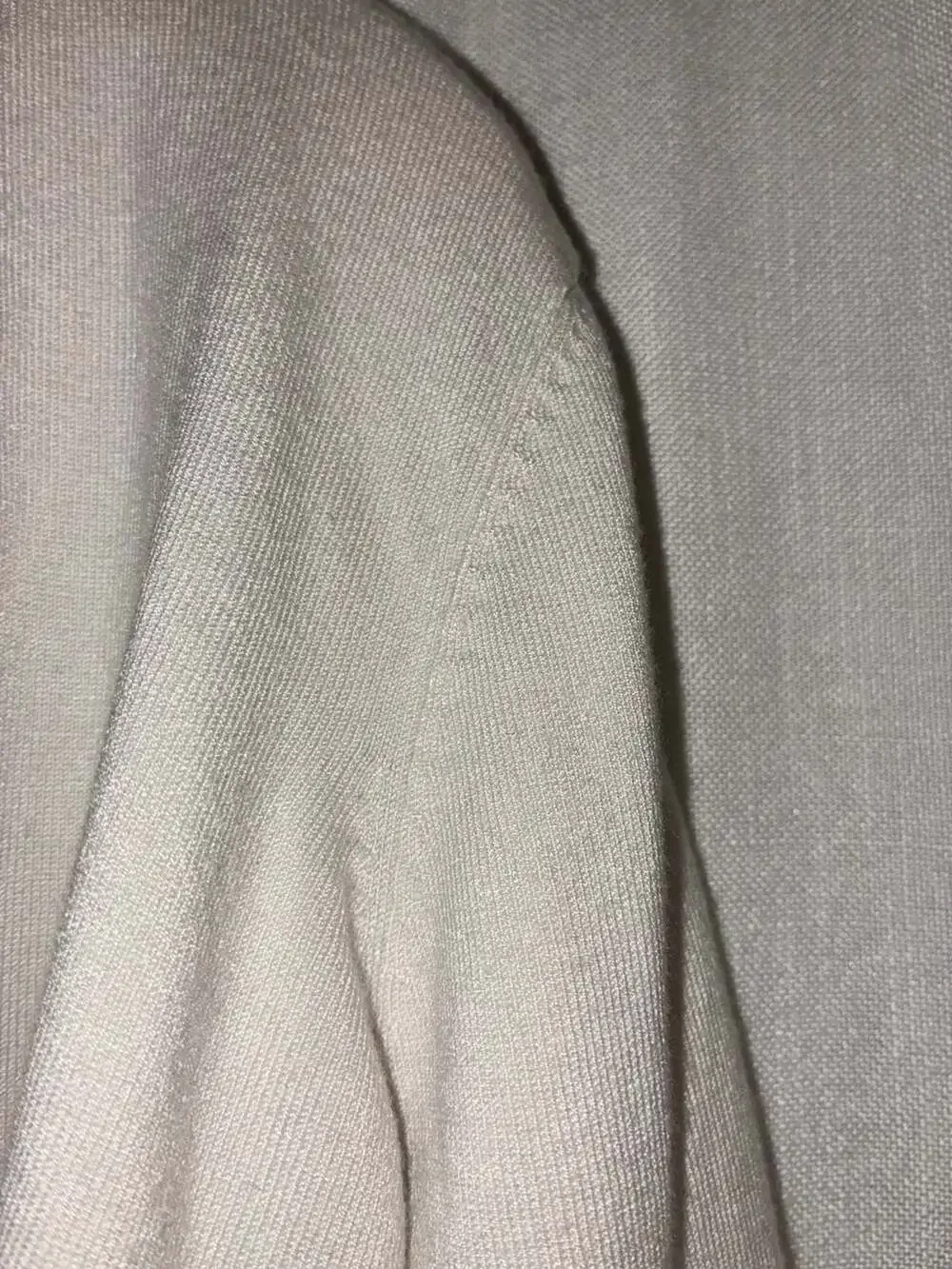 Calvin Klein Women's Cream Open Front Cropped Cardigan Size L - Picture 4 of 6